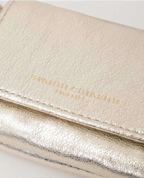 【Gianni Chiarini/ジャンニキャリーニ】WALLET ESSENTIAL MET 詳細画像 ゴールド 4