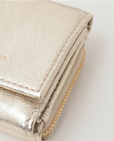【Gianni Chiarini/ジャンニキャリーニ】WALLET ESSENTIAL MET 詳細画像 ゴールド 5