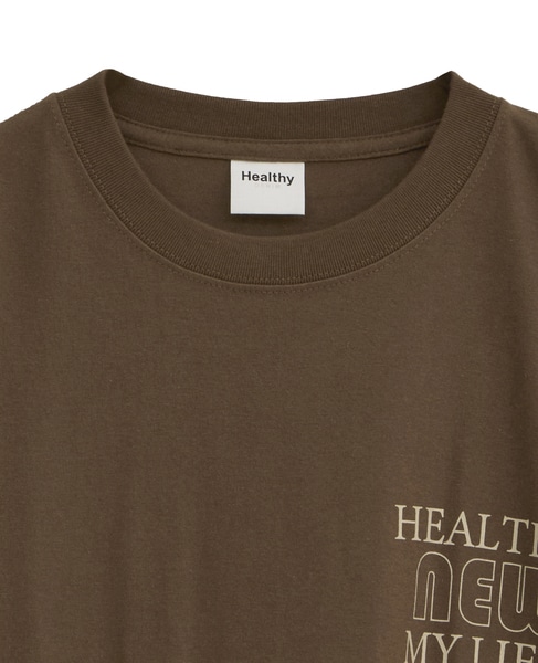 【HEALTHY DENIM/ヘルシーデニム】Tシャツ（Healthy New My Life） 詳細画像 ブラウン 3