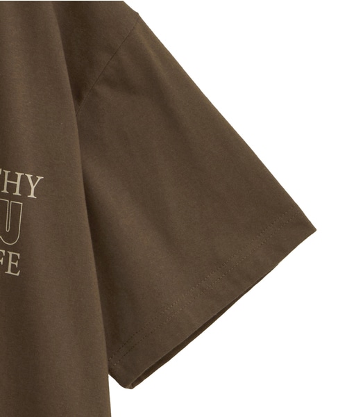 【HEALTHY DENIM/ヘルシーデニム】Tシャツ（Healthy New My Life） 詳細画像 ブラウン 4