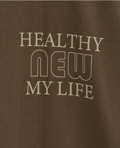 【HEALTHY DENIM/ヘルシーデニム】Tシャツ（Healthy New My Life） 詳細画像 ブラウン 6