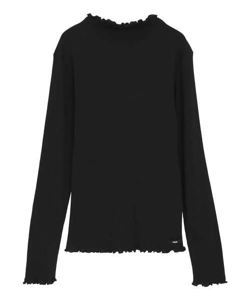 【Bilitis dix-sept ans/ビリティス・ディセッタン】Rolled Edge Long T 詳細画像 ブラック 1