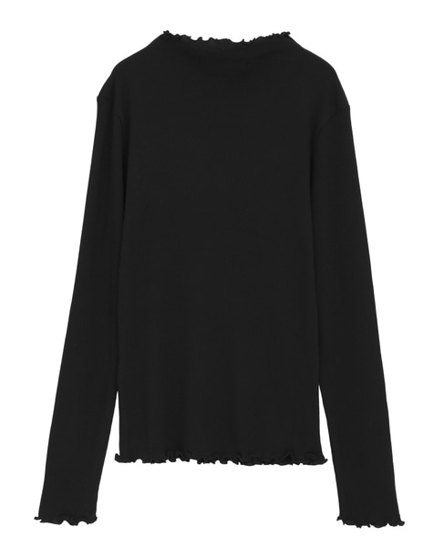 【Bilitis dix-sept ans/ビリティス・ディセッタン】Rolled Edge Long T 詳細画像 ブラック 2