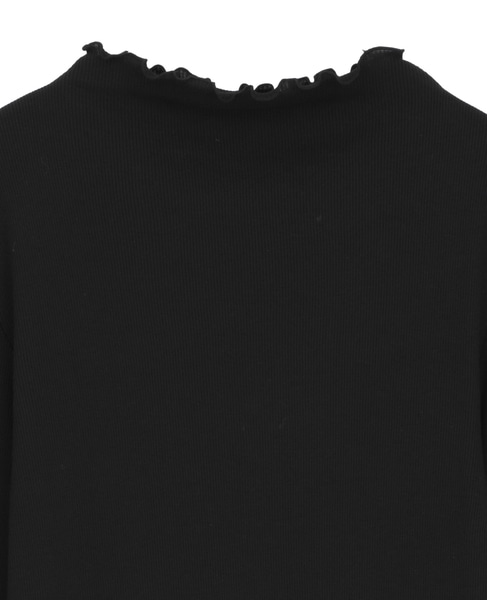 【Bilitis dix-sept ans/ビリティス・ディセッタン】Rolled Edge Long T 詳細画像 ブラック 3