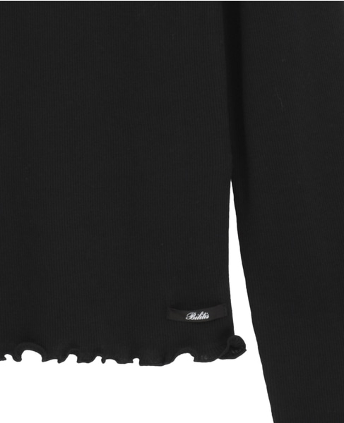 【Bilitis dix-sept ans/ビリティス・ディセッタン】Rolled Edge Long T 詳細画像 ブラック 5