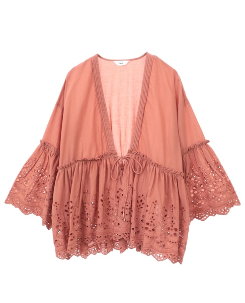 インド刺繍ブラウス 詳細画像 テラコッタ 7