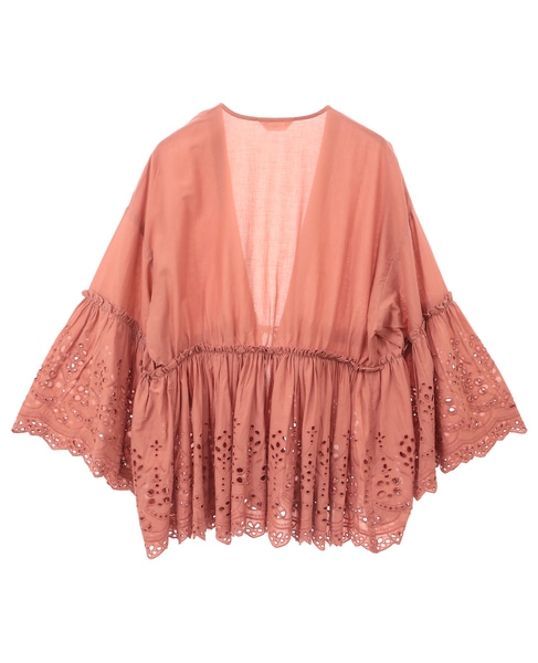 インド刺繍ブラウス 詳細画像 テラコッタ 8