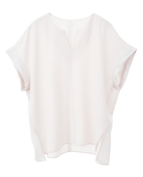 キーネックオーバーブラウス 詳細画像 アイボリー 8