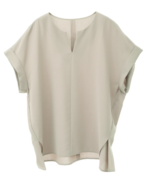 キーネックオーバーブラウス 詳細画像 ベージュ 11