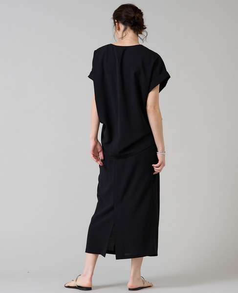 キーネックオーバーブラウス 詳細画像 ブラック 8