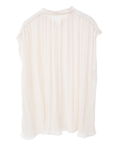 ランダムプリーツフレンチスリーブブラウス 詳細画像 アイボリー 12