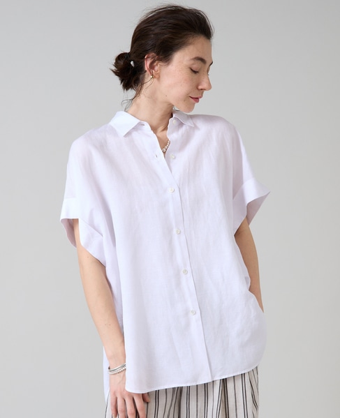 フレンチスリーブシャツ 詳細画像 ホワイト 1