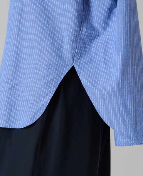 フレンチスリーブシャツ 詳細画像 ブルーストライプ（細ピッチ） 10