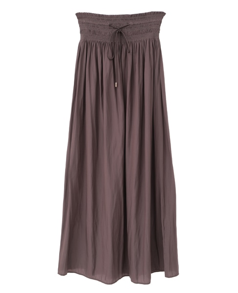 シャーリングナロースカート 詳細画像 ブラウン 6