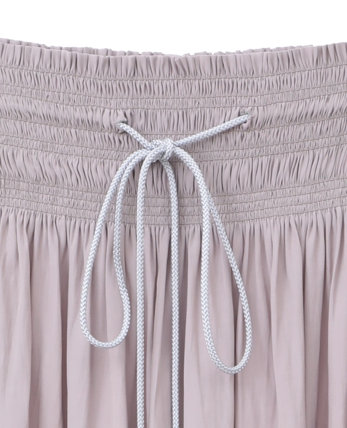 シャーリングナロースカート 詳細画像 グレージュ 11