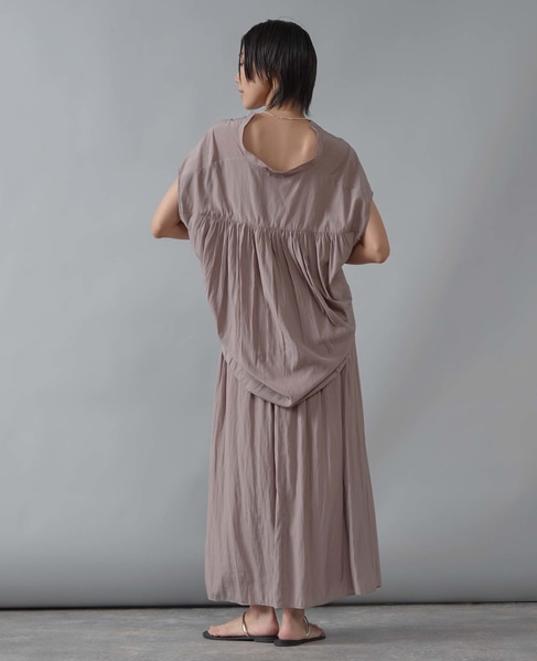 シャーリングナロースカート 詳細画像 グレージュ 5