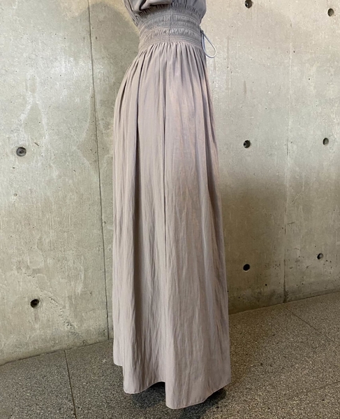 シャーリングナロースカート 詳細画像 グレージュ 7