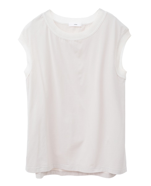 ニット×カットソーコンビトップス 詳細画像 アイボリー 11