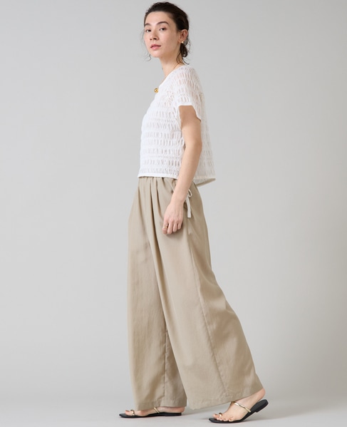 シャーリングレースニット 詳細画像 ホワイト 14