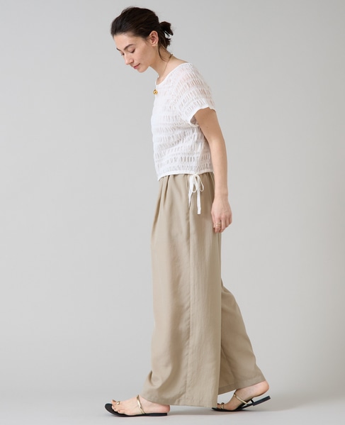 シャーリングレースニット 詳細画像 ホワイト 16