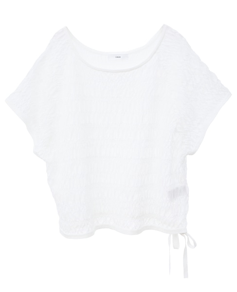 シャーリングレースニット 詳細画像 ホワイト 21