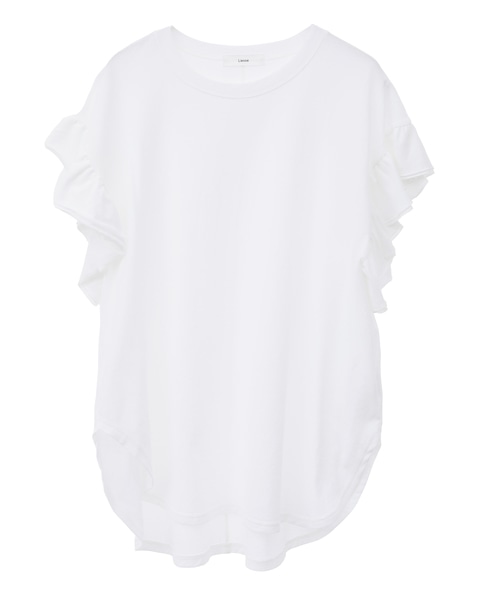 袖フリルノースリーブカットソー 詳細画像 ホワイト 6