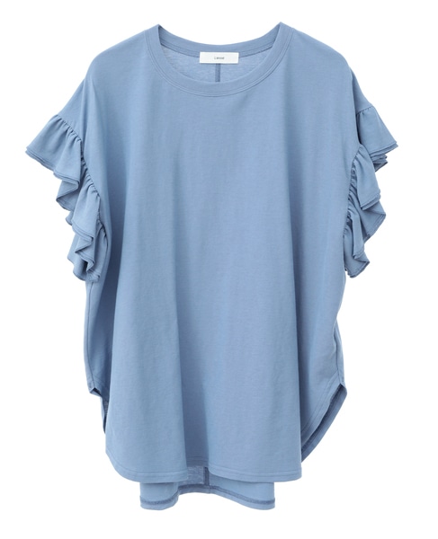 袖フリルノースリーブカットソー 詳細画像 インディゴ 12