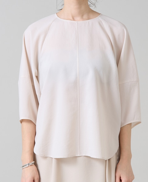 コクーンスリーブ切り替えブラウス 詳細画像 アイボリー 4