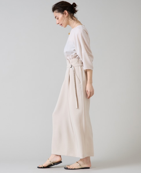 コクーンスリーブ切り替えブラウス 詳細画像 アイボリー 9