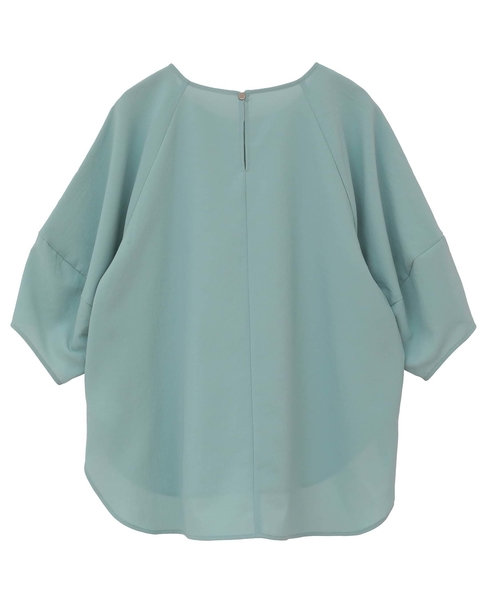 コクーンスリーブ切り替えブラウス 詳細画像 サックス 6