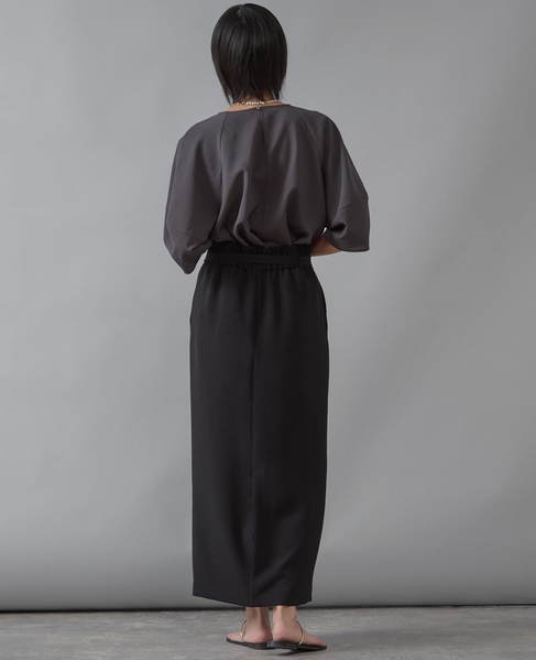 コクーンスリーブ切り替えブラウス 詳細画像 スミクロ 5