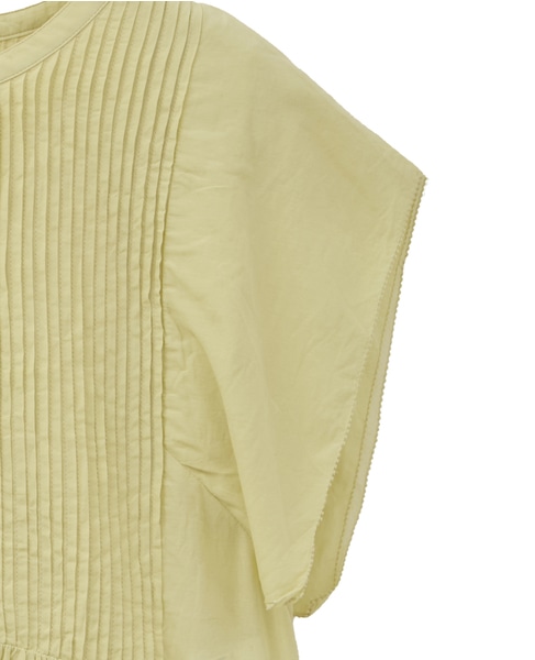 【インド生産】ピンタックブラウス 詳細画像 イエロー 27