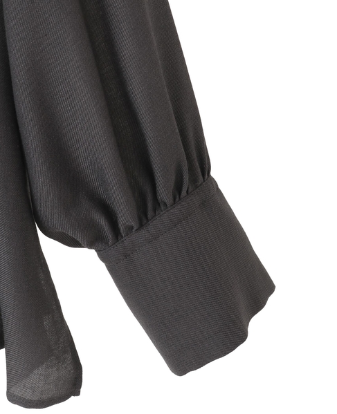 ギャザーオーバーブラウス 詳細画像 チャコールグレー 13