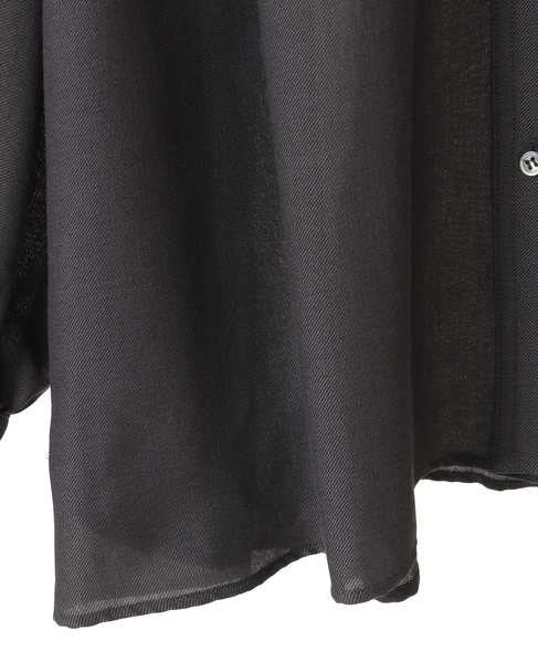 ギャザーオーバーブラウス 詳細画像 チャコールグレー 14