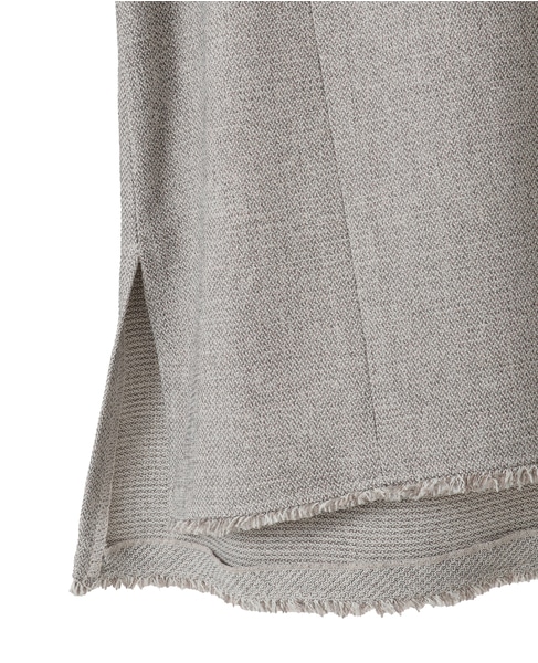 Vネックフリンジベスト 詳細画像 杢グレー 19