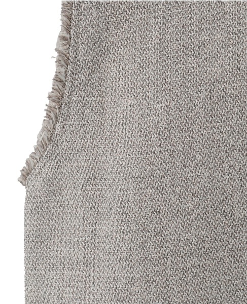 Vネックフリンジベスト 詳細画像 杢グレー 20