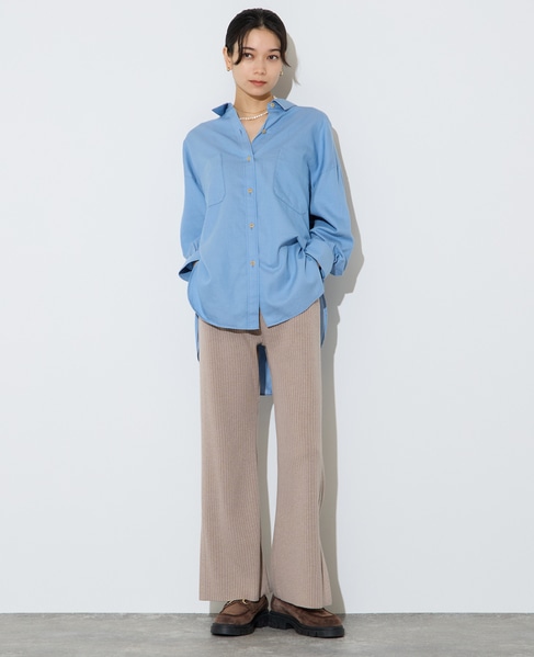 コットンテンセルシャツ 詳細画像 ブルー 5