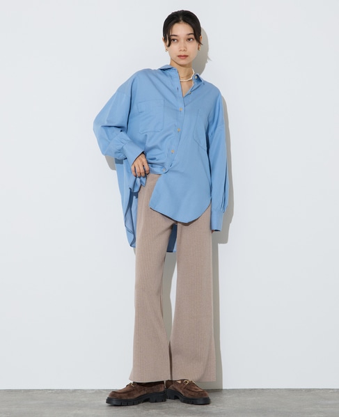 コットンテンセルシャツ 詳細画像 ブルー 6
