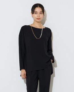 【定番】ダブルクロスワイドシルエットブラウス