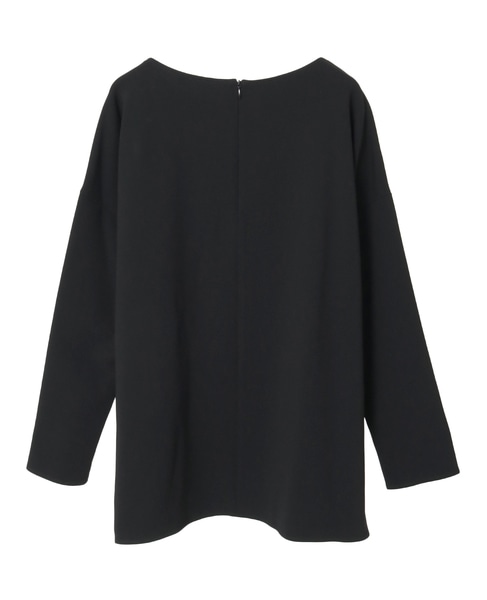 【定番】ダブルクロスワイドシルエットブラウス 詳細画像 ブラック 12