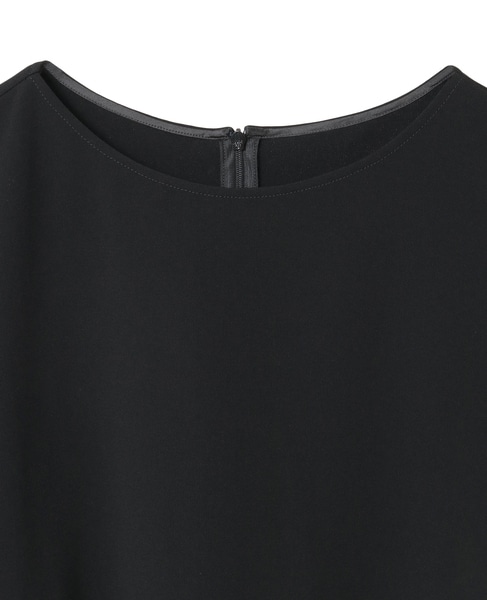 【定番】ダブルクロスワイドシルエットブラウス 詳細画像 ブラック 13