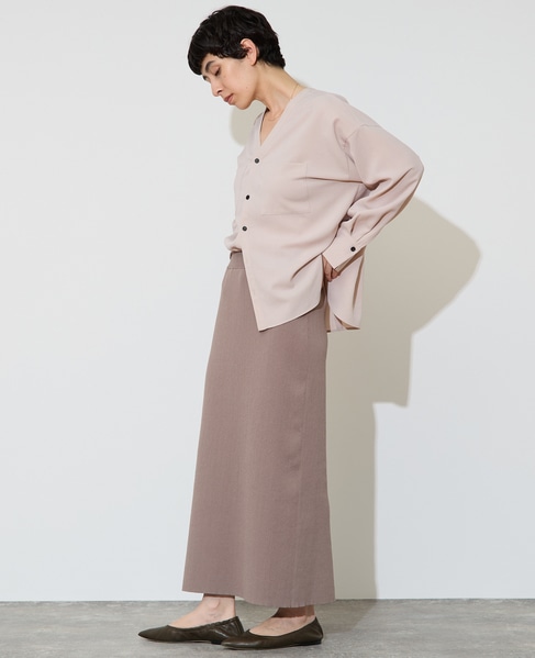 Vカラーシャツ 詳細画像 ピンクベージュ 8