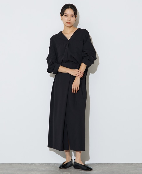 Vカラーシャツ 詳細画像 ブラック 3