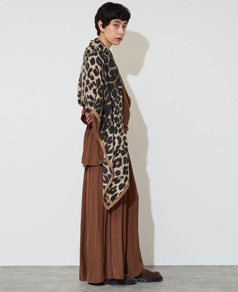 割繊ギャザースキッパーブラウス 詳細画像 ブラウン 10