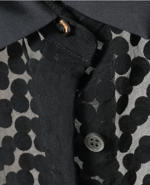 オパールドットシアーシャツ 詳細画像 ブラック 10