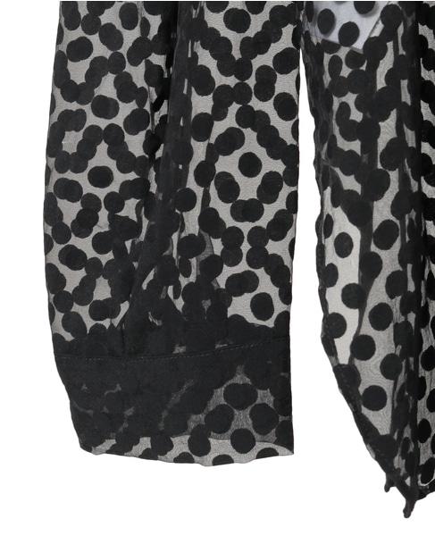 オパールドットシアーシャツ 詳細画像 ブラック 11