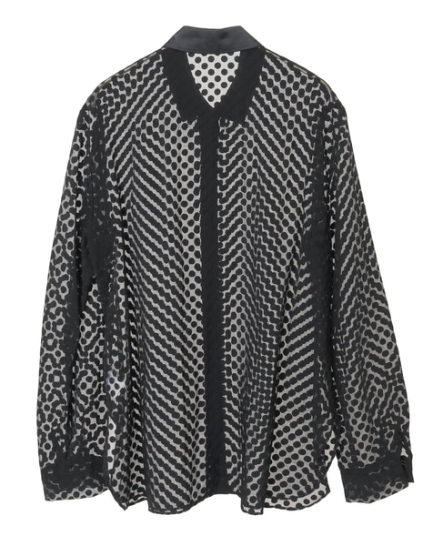 オパールドットシアーシャツ 詳細画像 ブラック 6