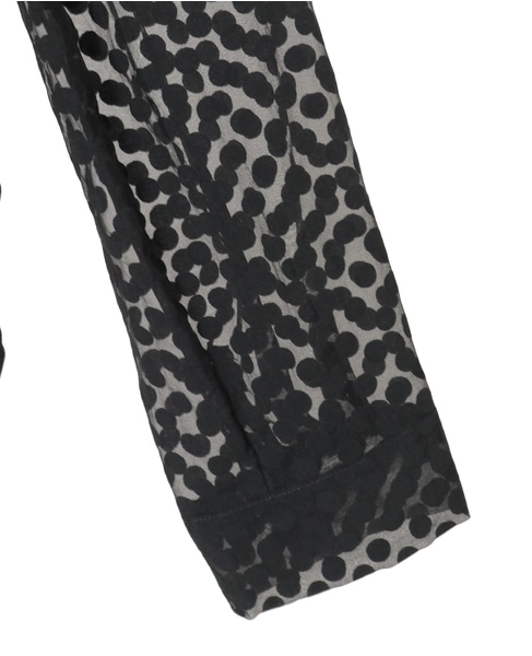 オパールドットシアーシャツ 詳細画像 ブラック 8