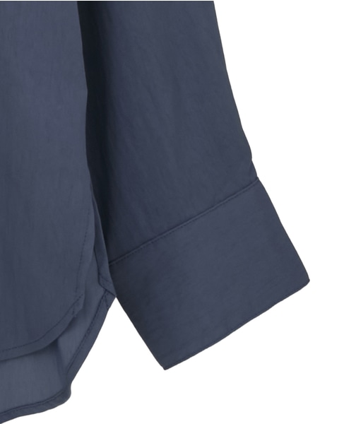 フィブリルツイルワーク調ボウタイブラウス 詳細画像 ブルー 16