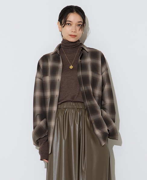 チェックシャツ 詳細画像 ブラウン 1